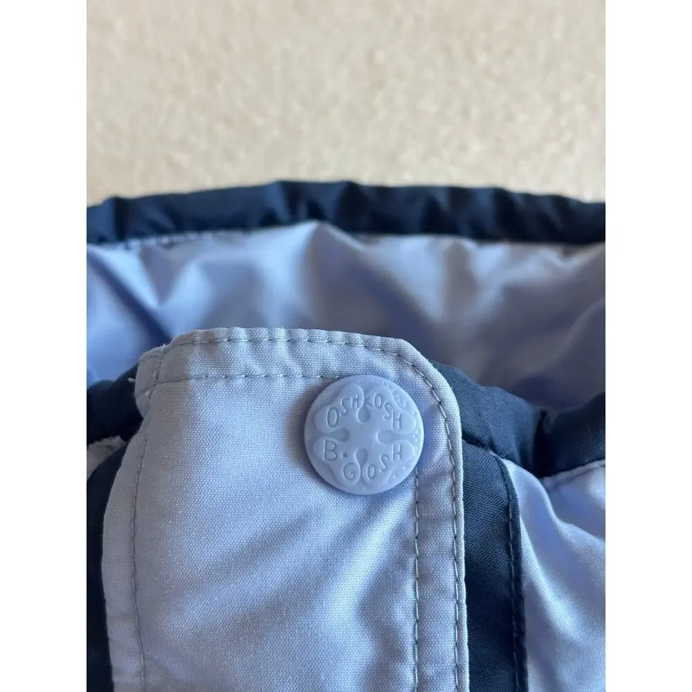 Osh Kosh B’Gosh Winter Ski Jacket Girls Size 5 Full Zip Lined Blue